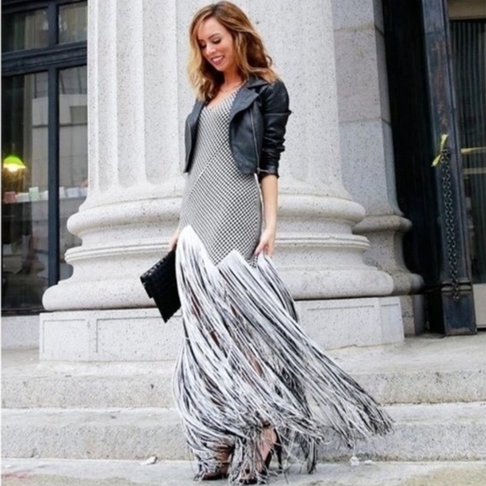 Asilio Shake It Off Fringe Maxi Dress